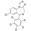 Estazolam labeled d5