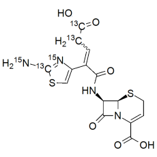 Ceftibuten-13C3,15N2  TFA salt (Mixture of isomers)