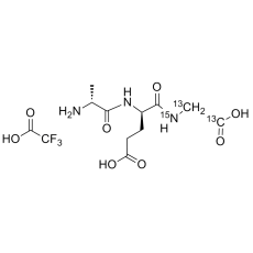 D-Cyclohexylalanine-D-Glutamate-Glycine Trifluoroacetic Acid Salt Labeled 13C,13C,15N