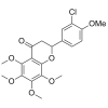 (rac)-2-(3-chloro-4-methoxyphenyl)-5,6,7,8-tetramethoxychroman-4-one - Flavonoids