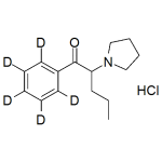 alpha-Pyrrolidinovalerophenone  labeled d5 (alpha-PVP-d5) Hydrochloride